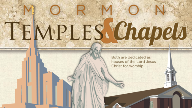 Mormon Temples chapels differences print Infographic
